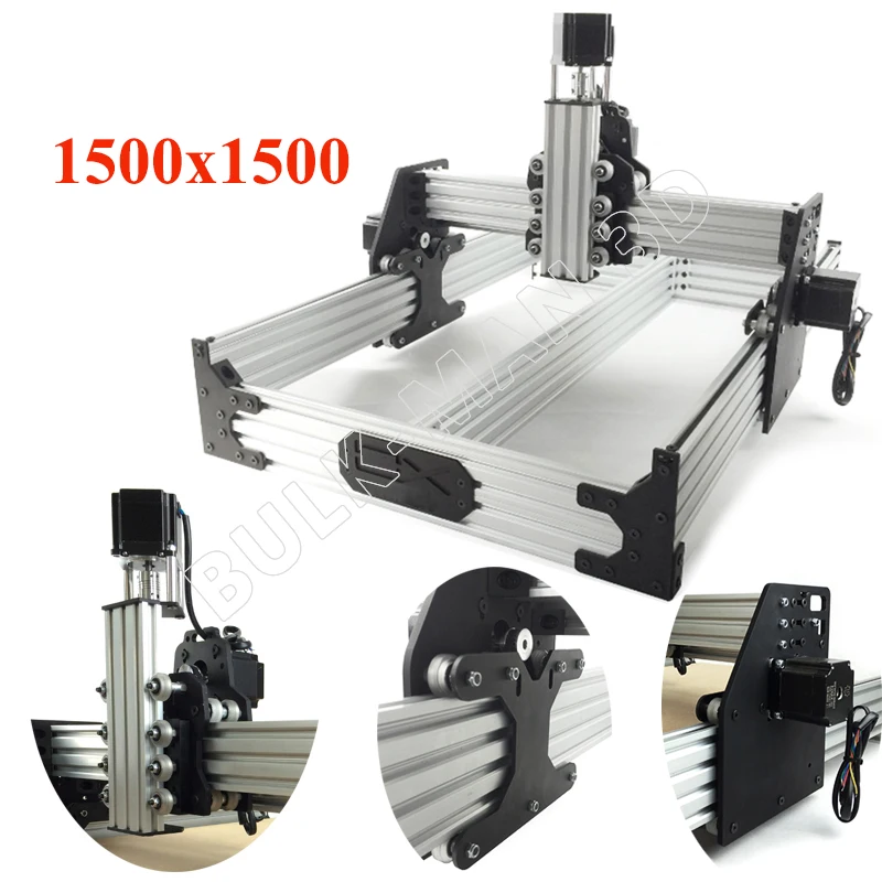 Маршрутизатор OX cnc Kit 1,5*1,5 м 4 оси деревообрабатывающий фрезерный станок Настольный DIY ленточный приводной комплект с 175 унций* в Nema23 шаговые двигатели