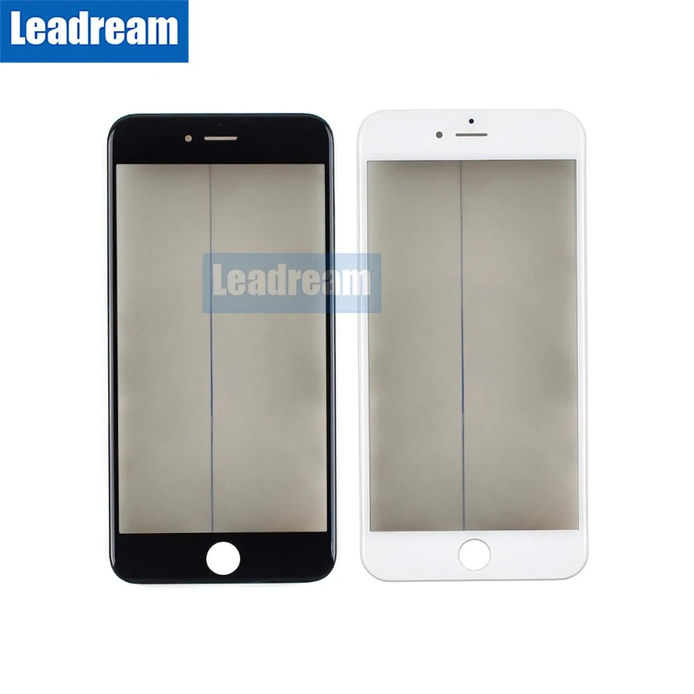 Leadream 10 шт. 4 в 1 передняя внешняя стеклянная крышка для iPhone 6 6S Plus переднее стекло с