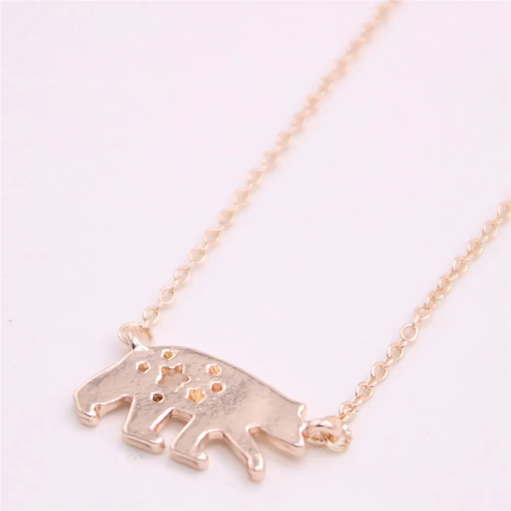 Калифорния колокол кулон в форме флага Ожерелье Милые медальон виде медведя для