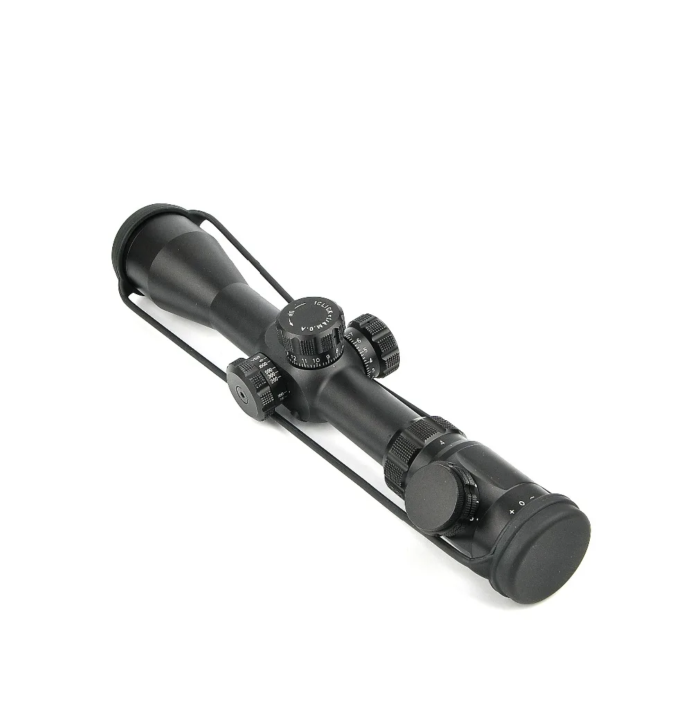 LEBO 4-14X44 SPIR первая фокальная плоскость прицел подсвеченный красным тактический оптический прицел Боковая регулировка параллакса охотничьи прицелы