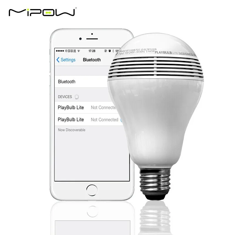 MIPOW PlayBulb беспроводной Bluetooth 4 0 динамик умный светодиодный новый декоративный
