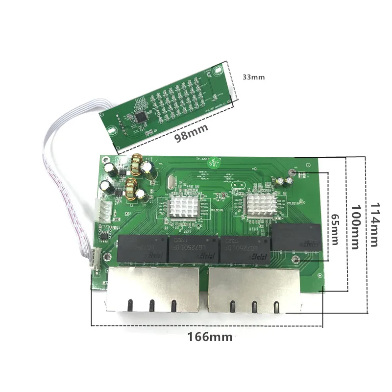 OEM новая модель 16 портовый гигабитный коммутатор Настольный RJ45 Ethernet модуль 10/100/1000