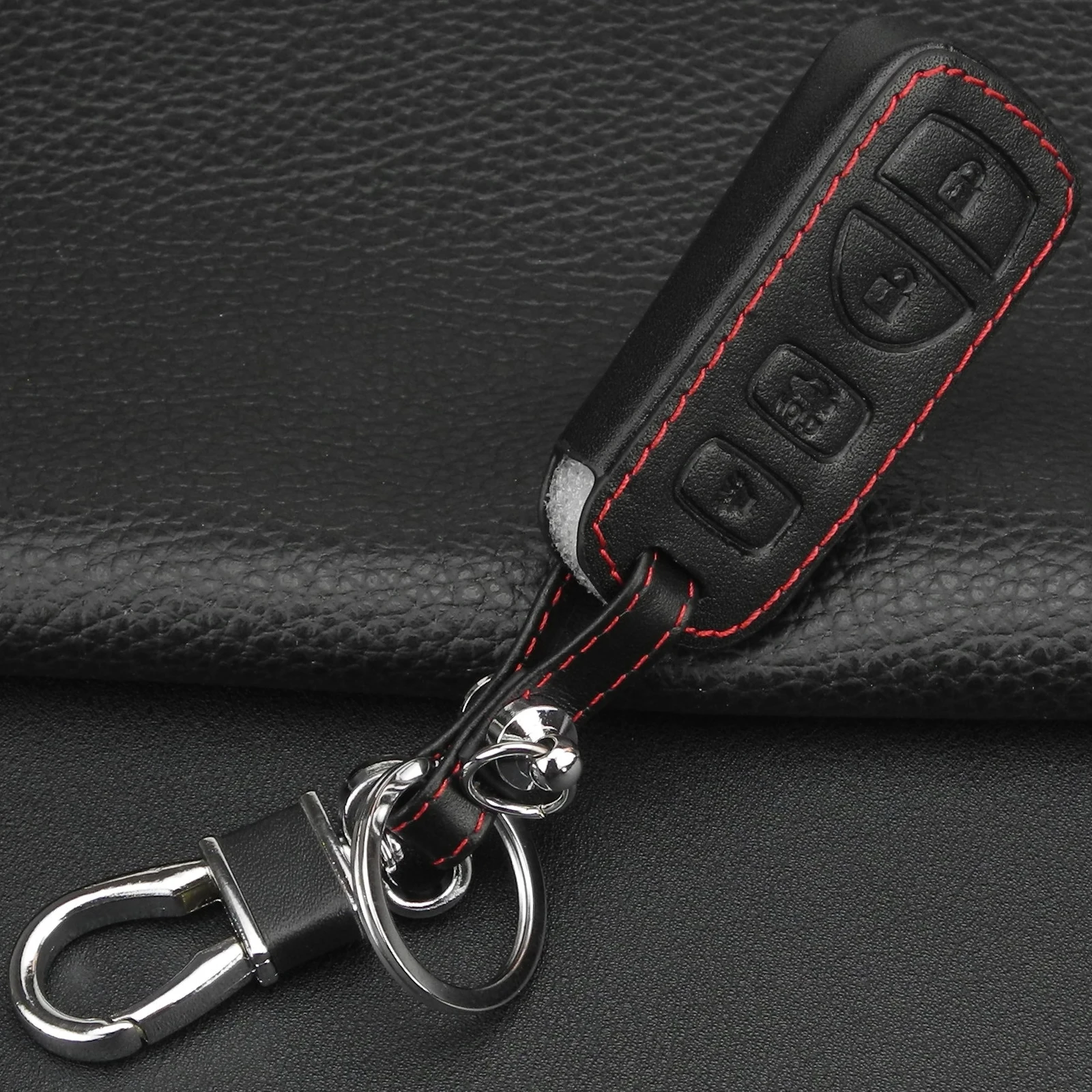 Jingyuqin 4 кнопки смарт пульт Кожаный Автомобильный ключ чехол для Nissan Altima Maxima Armada 35OZ