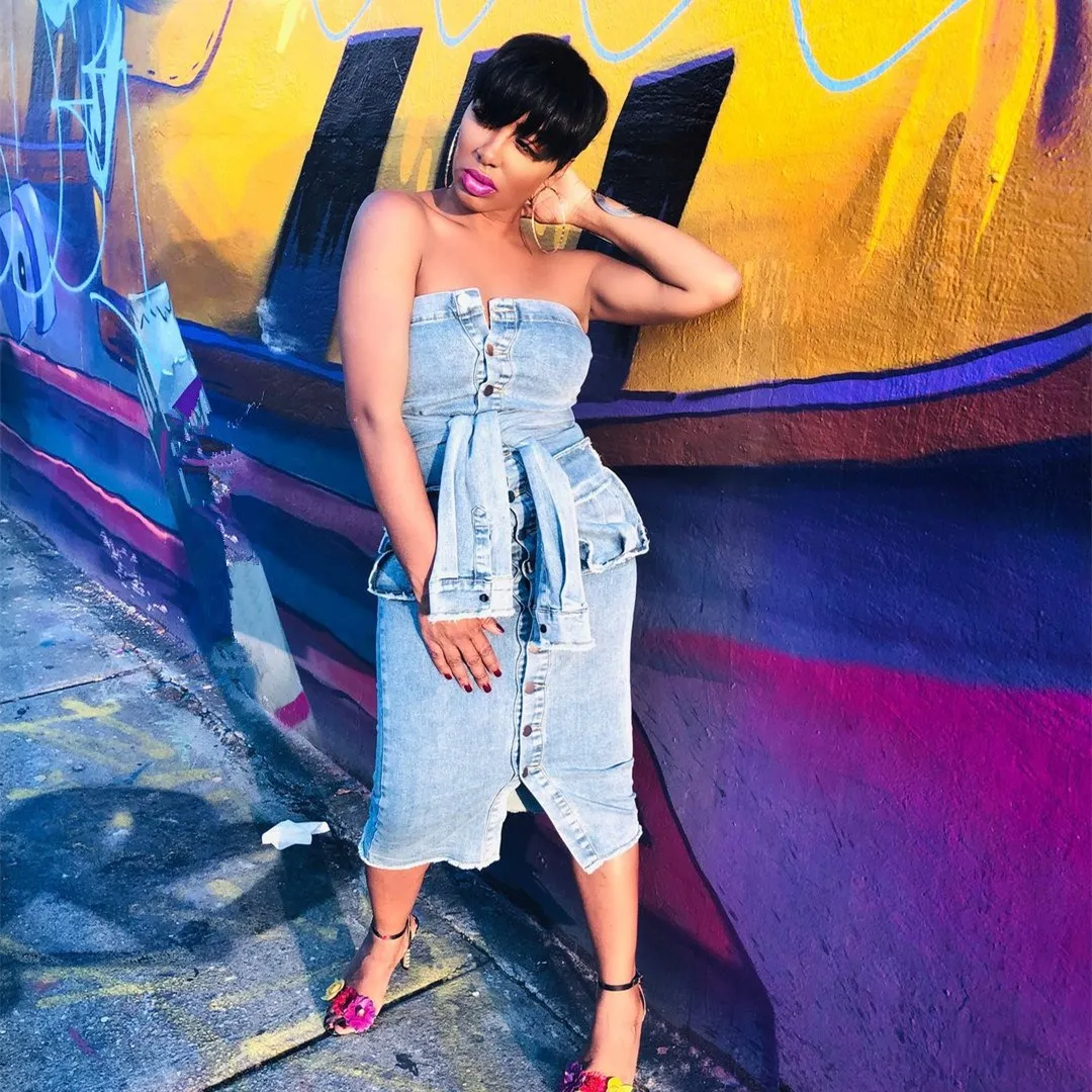 Женское сексуальное джинсовое платье без рукавов с вырезом лодочкой летнее