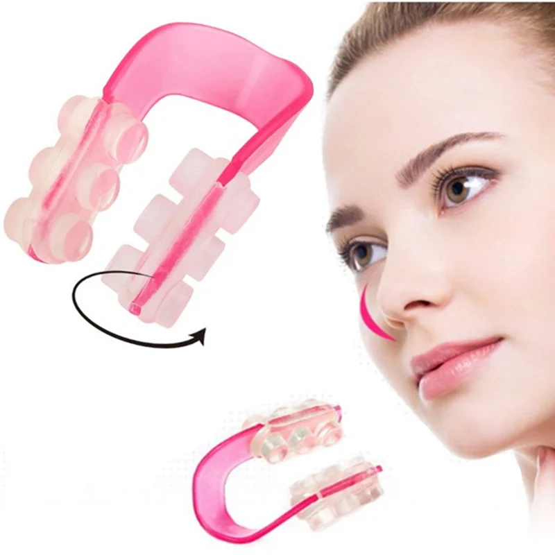 1 шт. розовый Силиконовый шейпер для носа подтягивающий зажим выпрямитель женщин