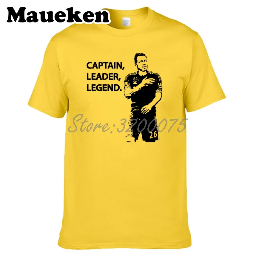 Мужская футболка с круглым вырезом John Terry 26 Captain Leader в английском стиле Подарок