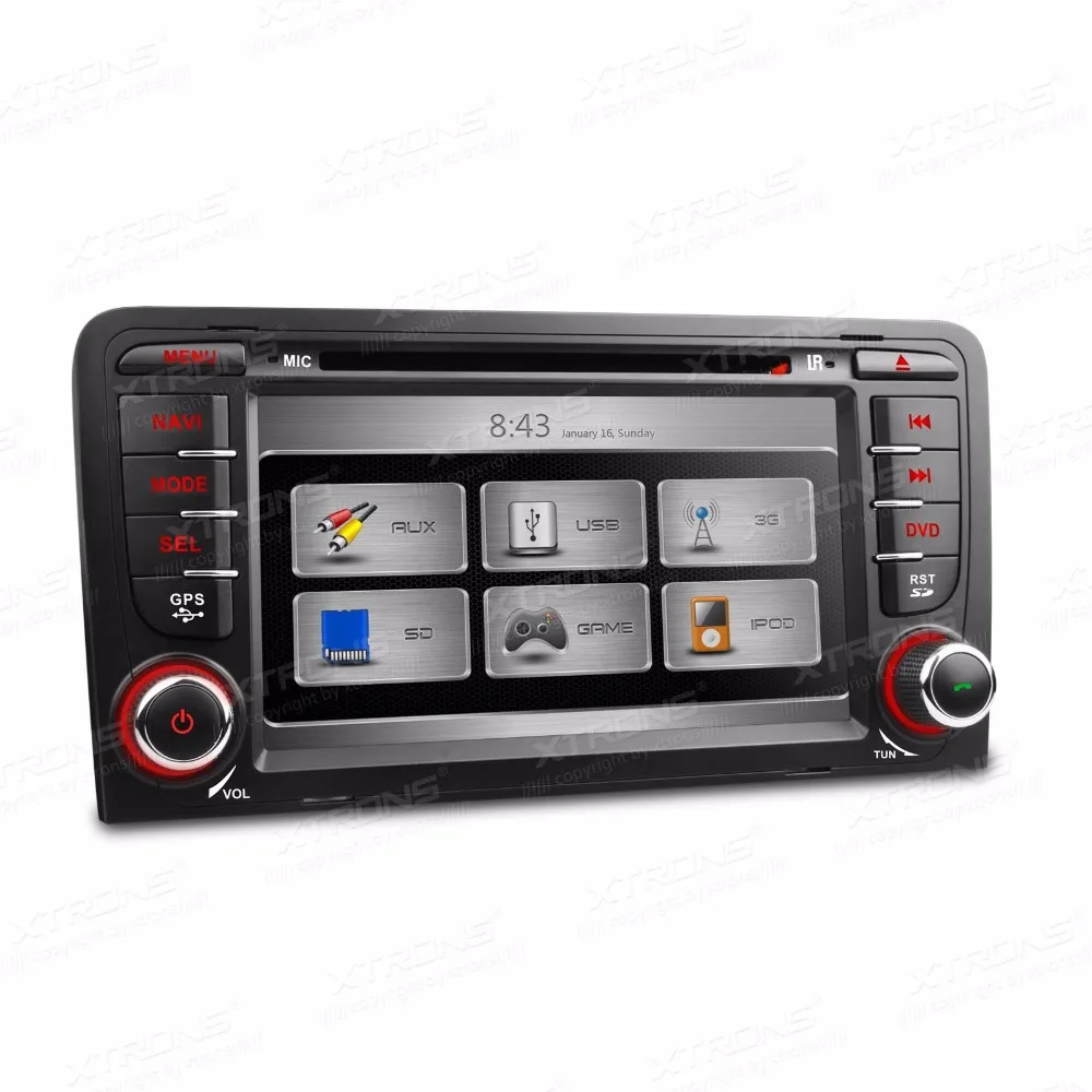 7 &quot2 Din Автомобильный GPS dvd-плеер для Audi A3 сенсорный экран автомобильное радио