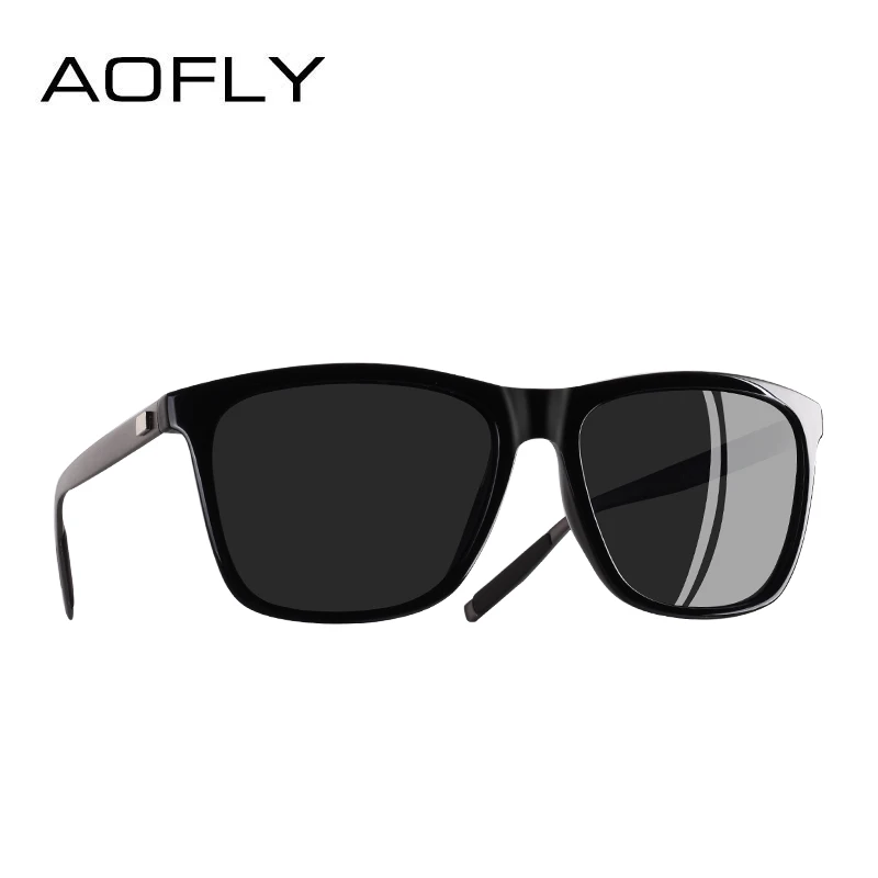 AOFLY, классические поляризационные солнцезащитные очки, модные, стильные, солнцезащитные очки для мужчин/женщин, винтажные, брендовые, дизайнерские, oculos de sol masculino UV400 - Цвет линз: C6Gray-Gun