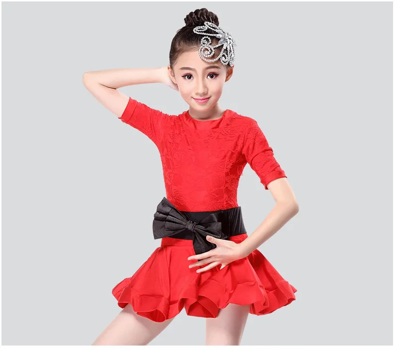 

Детское платье для латиноамериканских танцев, сценическое платье самбы для девочек, танцевальная одежда для латиноамериканских танцев, Кр...