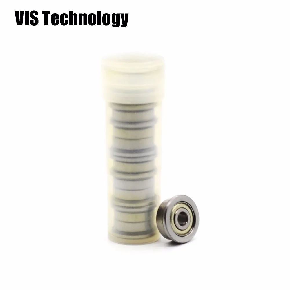 100pcs/lot F623ZZ F623 3X10X4 Miniature Flange Deep Groove Ball Radial Bearings for RepRap 3D printer | Компьютеры и офис