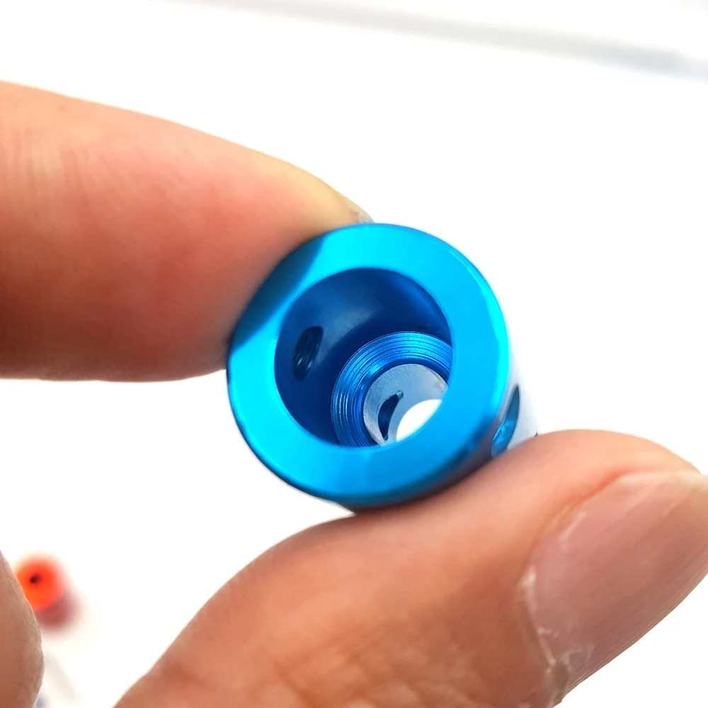 Цилиндрическая жесткая Соединительная муфта для валов 2 10 мм цвет алюминиевого