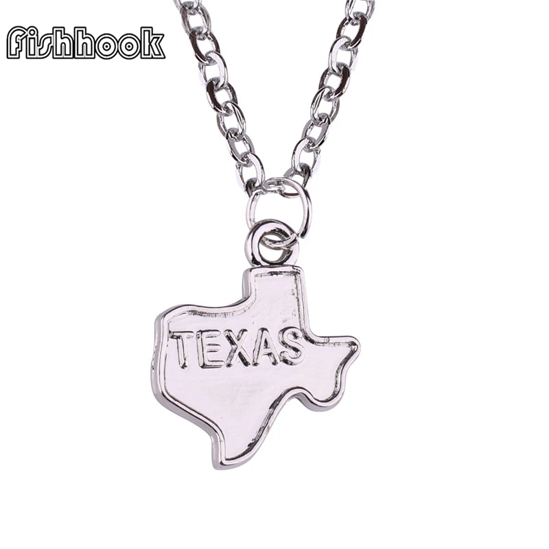 Ожерелье с подвеской карта Техаса для мужчин и женщин|map necklace|pendant necklacenecklace for men |