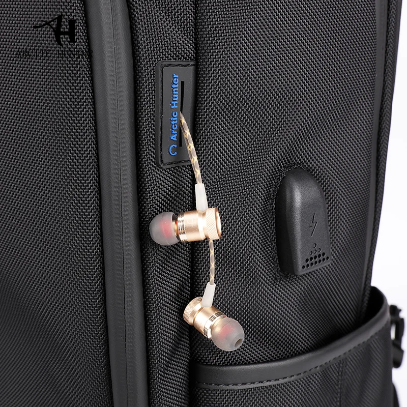 Бренд ARCTIC HUNTER, внешний рюкзак с USB зарядкой, мужской рюкзак Mochila Escolar, 15,6 дюймов, рюкзак для ноутбука, мужской городской рюкзак для подростков