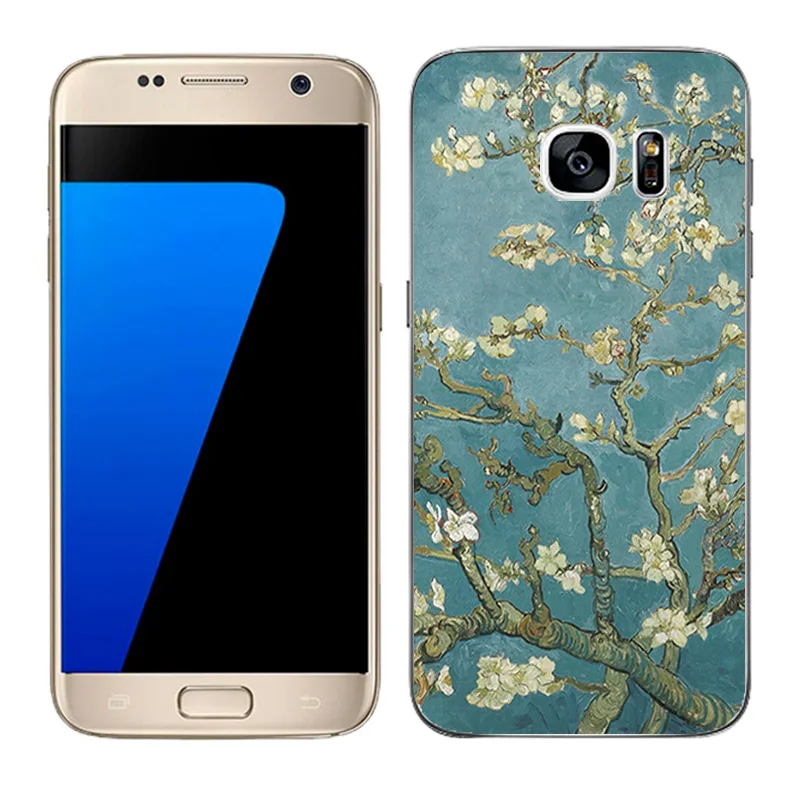 18 Прозрачный мягкий силиконовый чехол для телефона для Galaxy S7 чехлы для телефонов задняя матовая крышка для samsung G930 G9308 покрытым масляной краской Coque - Цвет: 18