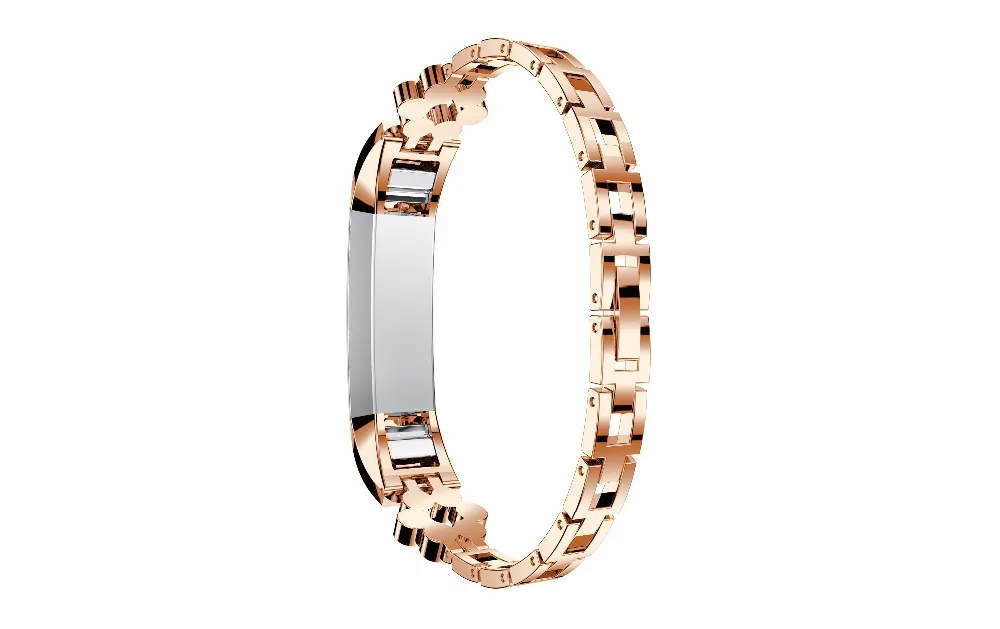 Цветок Нержавеющая сталь часы ремешок для Fitbit Alta HR Ремешок Для Fitbit Alta Correas де reloj Браслет Ремни