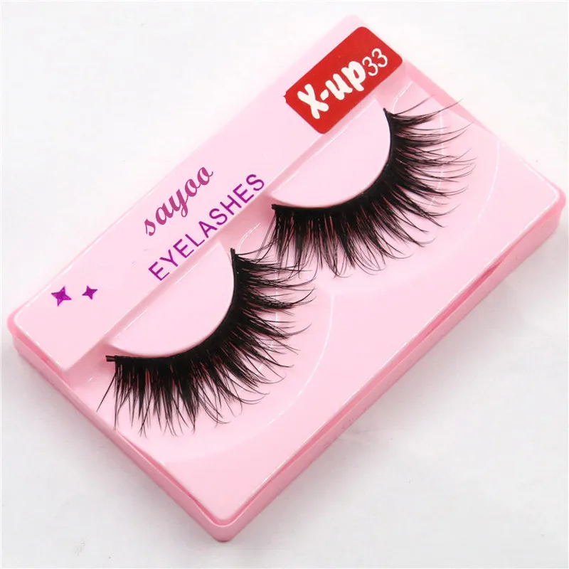 3D ресницы натуральные толстые накладные для наращивания макияжа черная модная