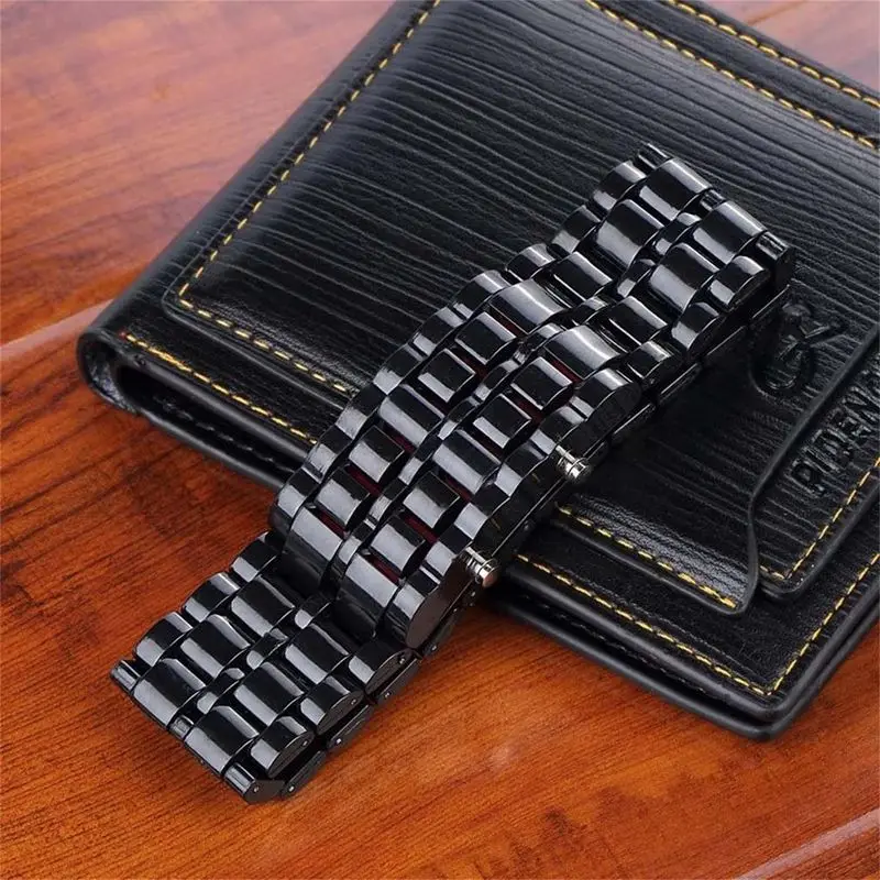 Мужские часы унисекс с пластиковым браслетом из лавы железного самурая