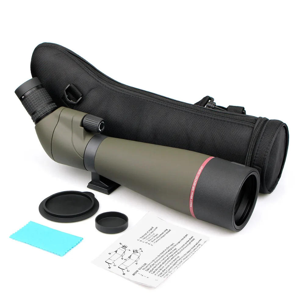 SVBONY 20 60x80mm SV13 Зрительная труба монокулярный телескоп с трансфокатором MC оптика 45