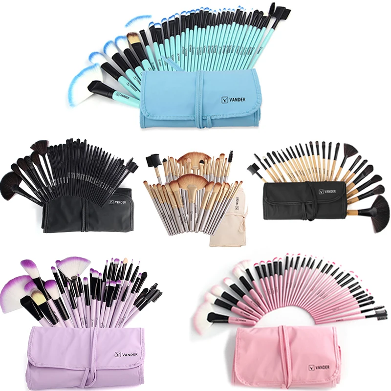 32 шт. кисти для макияжа с косметической сумкой|32pcs makeup brushes|foundation brushpowder foundation brush |