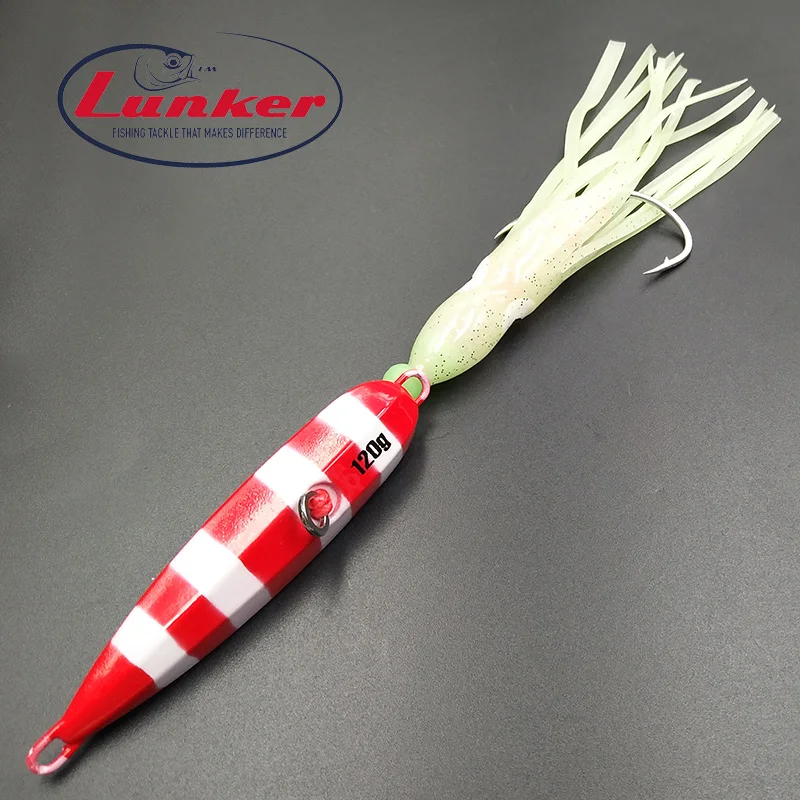 Lunker Inchiku 120 г 150 г Светящийся Металлический медленный джиг осьминог юбка Япония snapper grouper marlin jigging соленая вода Морская Лодка приманка