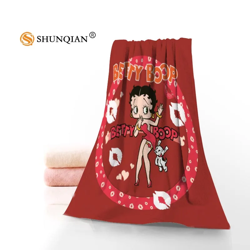 Новые Пользовательские Betty Boop полотенце с принтом хлопок лицо/банные полотенца из микрофибры Ткань для детей Мужчины Женщины полотенце для душа s A8.8 - Цвет: 11