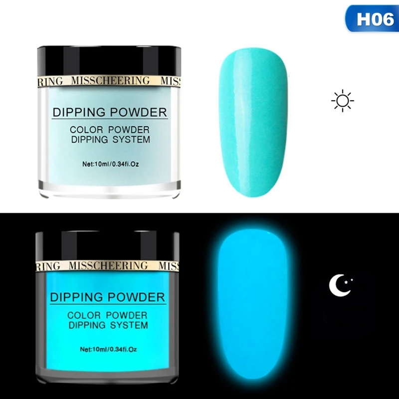 12 коробок в 1 наборе, смешанный пигмент, пудра для скульптуры, 12 видов цветов, акриловый порошок для погружения ногтей в 1, 10 г, прозрачный розовый порошок - Цвет: 6