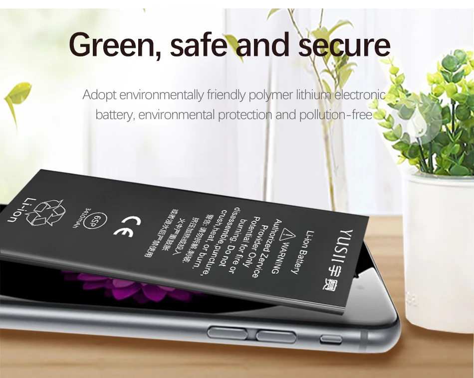 YUSII аккумулятор высокой емкости 3410 мАч для iPhone 6S Plus 6 S Plus 6splus Сменный аккумулятор для Apple iPhone 6S Plus