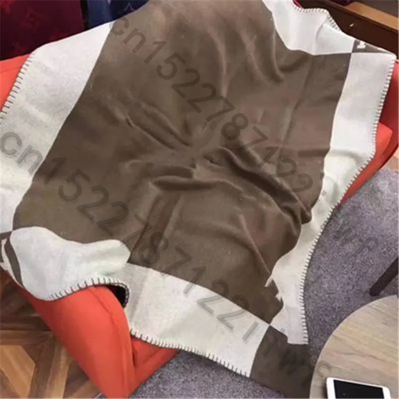 H Blanket Coffee Новое кашемировое Клетчатое одеяло, вязанное крючком, мягкий шерстяной шарф, шаль, портативный теплый диван, кровать, флисовое вязаное розовое одеяло, наволочка - Цвет: H Blanket Coffee