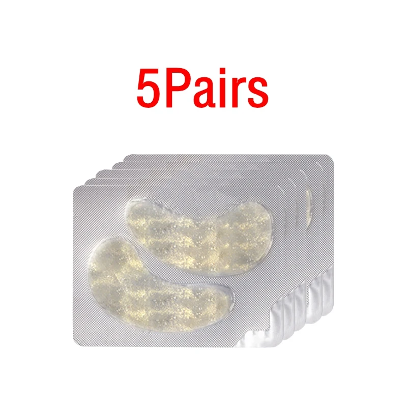 5pairs style7 10 шт. = 5 пар золотистой кристаллической коллагеновой маски для глаз патчи для ухода за глазами темные круги для удаления старения морщин уход за кожей - Цвет: 5pairs style7