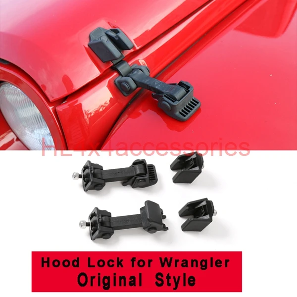 2 шт. блокировка капота из алюминиевого сплава для JEEP Wrangler 2007 2017|assembly|assembly kitassembly car