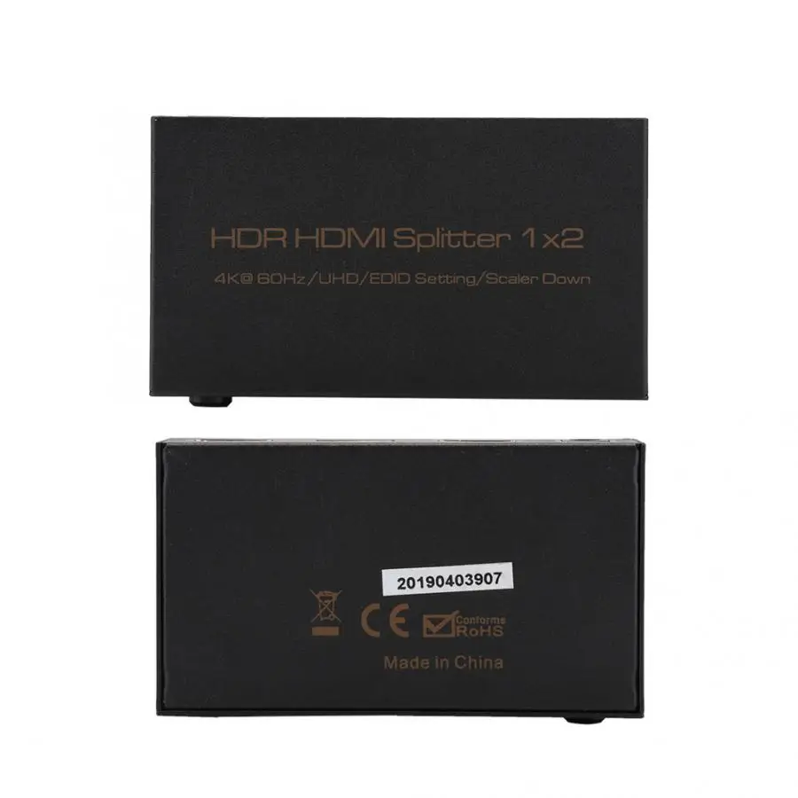 HDMI 2 0 1x2 сплиттер переключатель 1 в выход 4K 1080P 3D порта US вилка 100-240 дистанционного