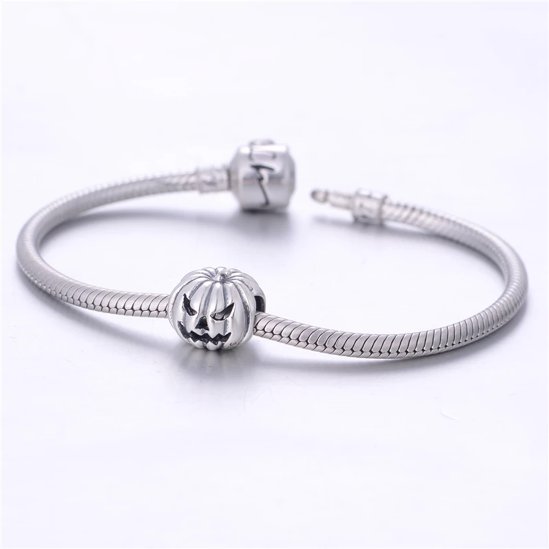 Joyas De Plata 925 бусины в виде тыквы Европейские Бусины из стерлингового серебра