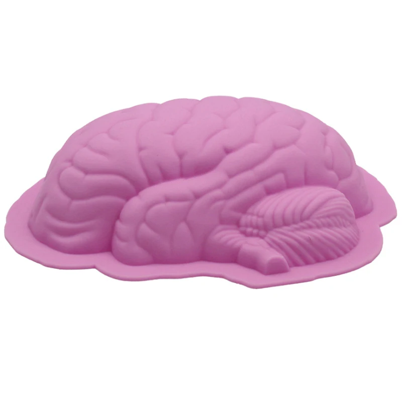 8-дюймовая Веселая подставка в форме мозга для выпечки силиконовая Хэллоуина |