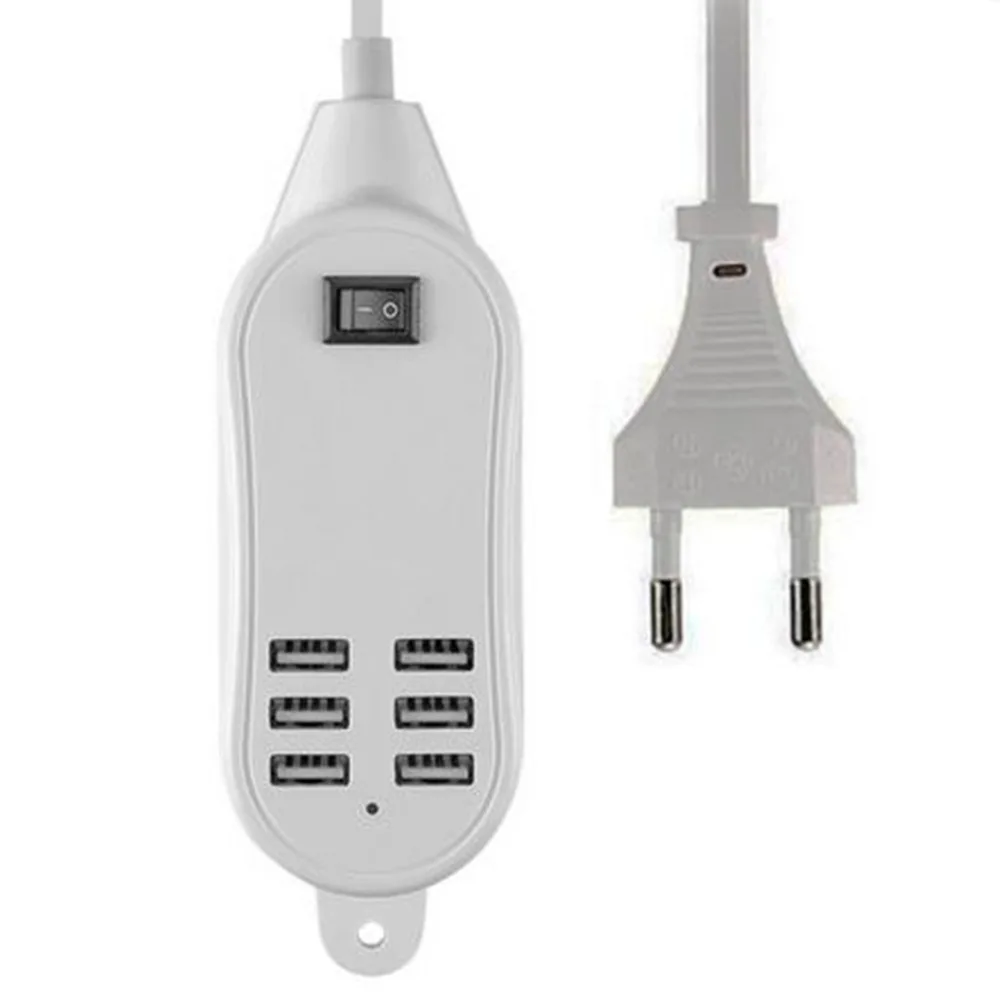 Сетевое зарядное устройство Etmakit с 6 USB портами Настольная розетка