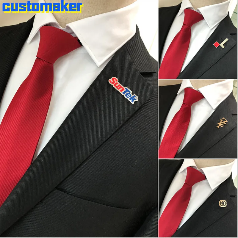 20 шт. металлические значки с индивидуальным логотипом|Значки| |