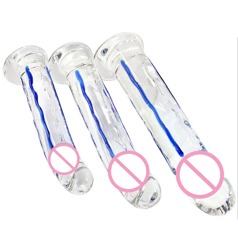 Женская палочка для мастурбации Анальная пробка стеклянный пенис реалистичный