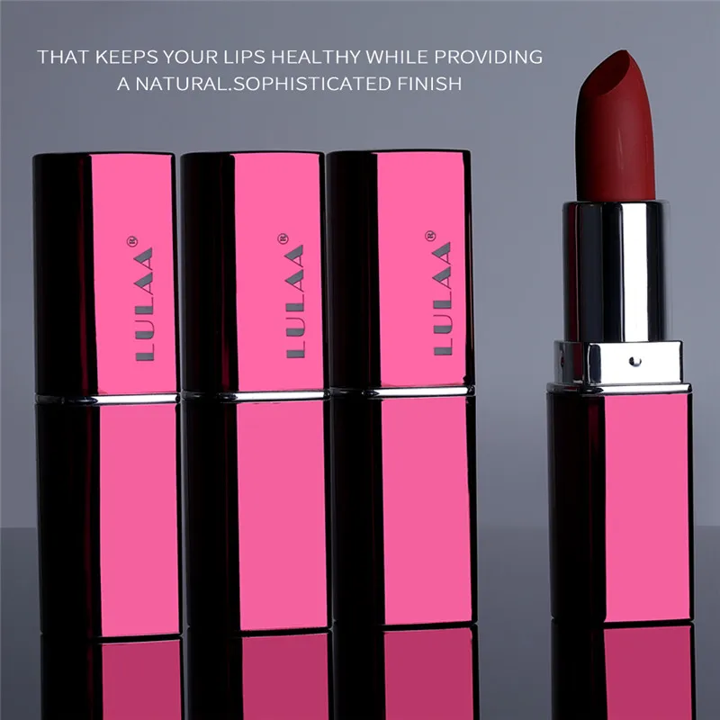 Матовая губная помада Водонепроницаемая 12 цветов телесного красного цвета для