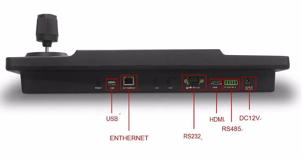 Onvif IP клавиатура контроллер с 7 &quotЖК монитором 4CH камеры видео дисплей CCTV сети PTZ
