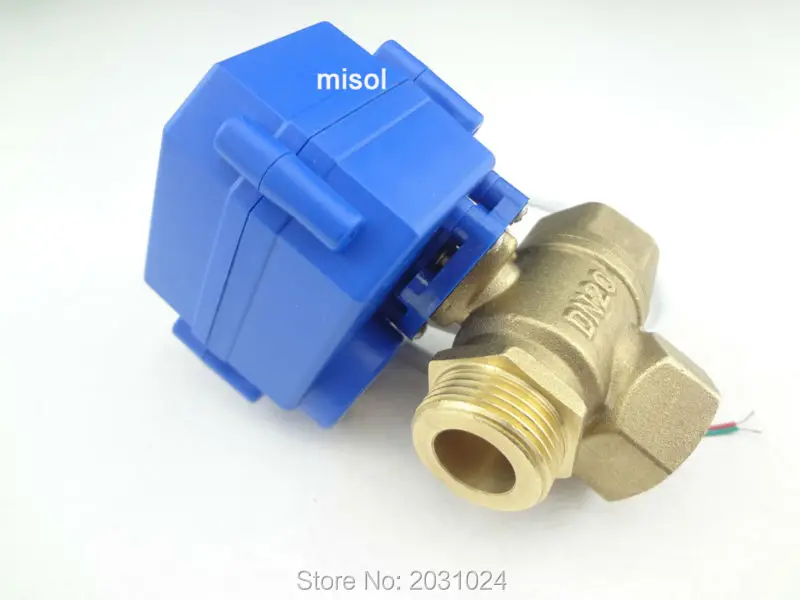 3-ходовой моторизованный шаровой клапан DN20 (уменьшающий порт) Т-образный