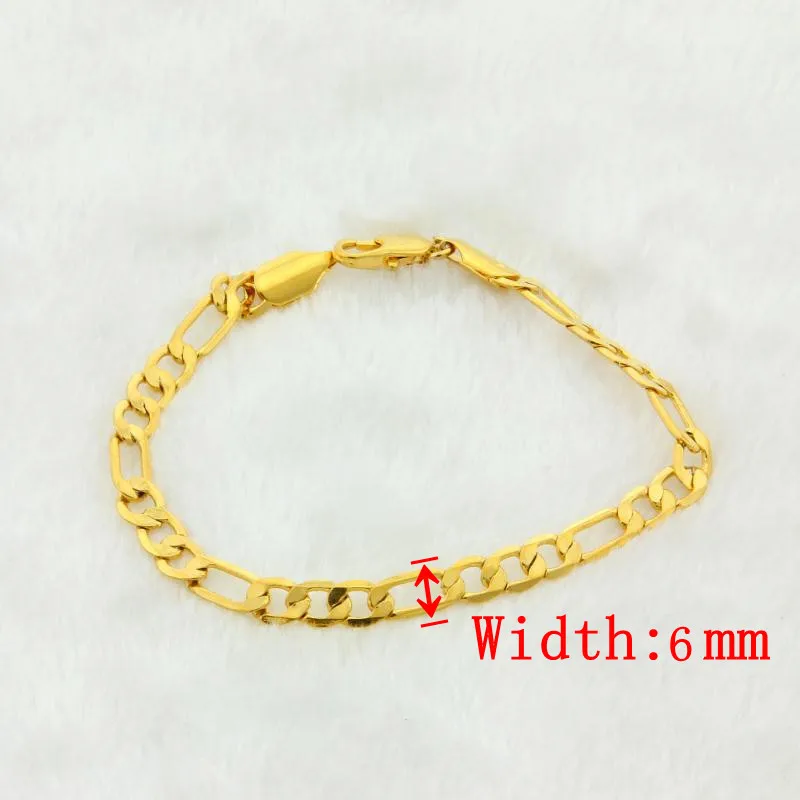 Браслет для мужчин и женщин 24 К золотой цвет | Украшения аксессуары
