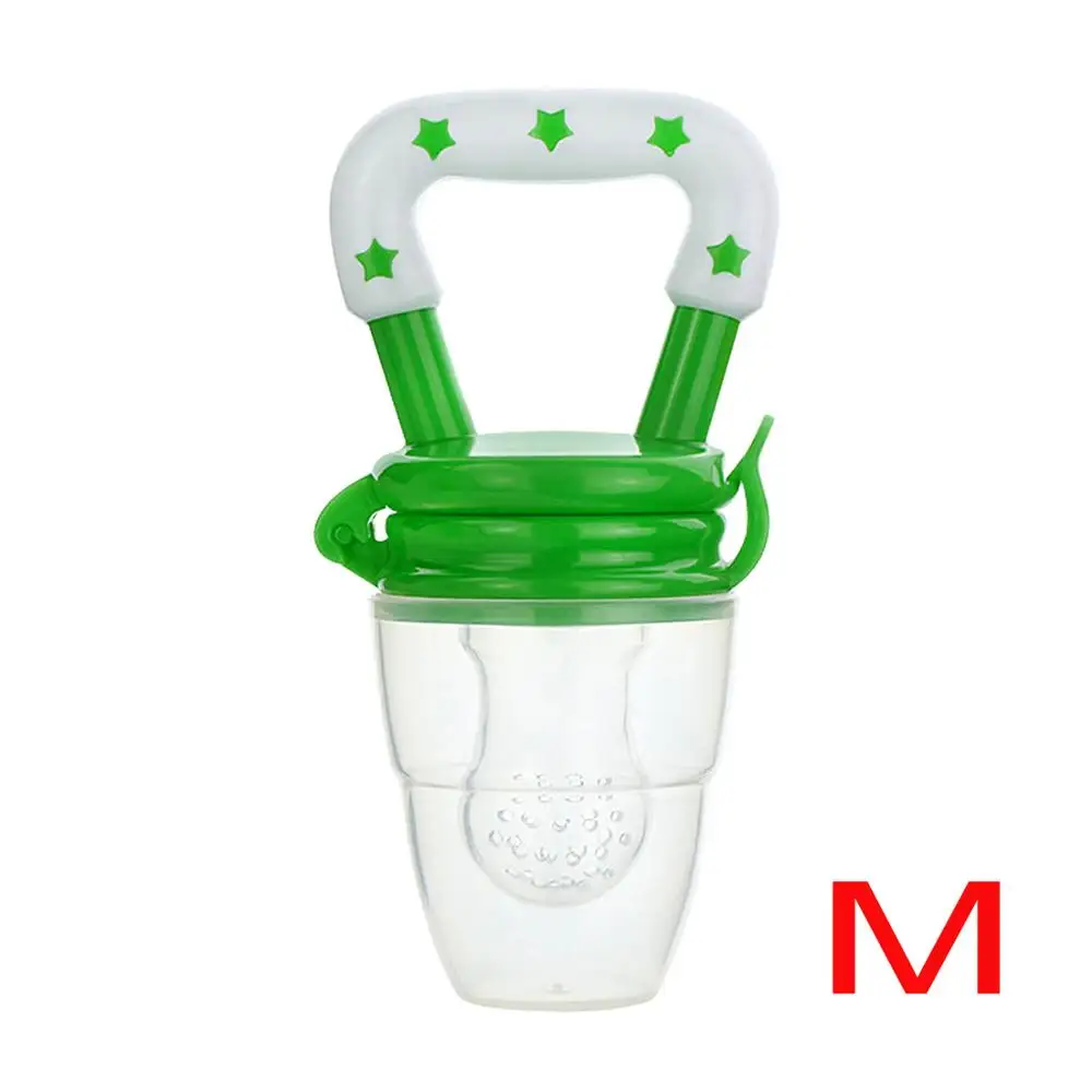 Green M Соска для кормления свежих продуктов, соска для кормления детей, кормушка для фруктов, соски для кормления, безопасные детские принадлежности, соска, бутылочки - Цвет: Green M