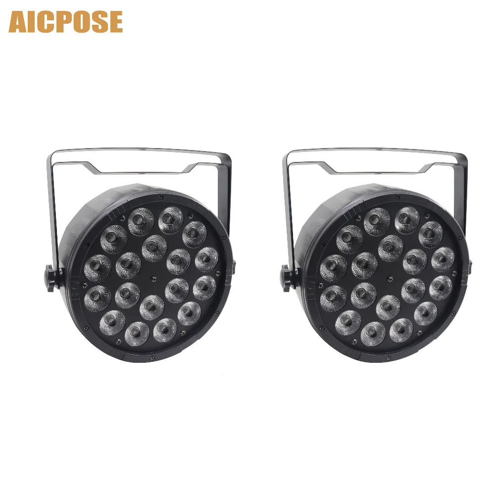 2 шт./лот 18x12 Вт RGBW 4в1 Led Par Светильник 18*12 Вт DMX512 Диско светильник s Профессиональный Сценический DJ оборудование Свадебный диско сценический светильник ing