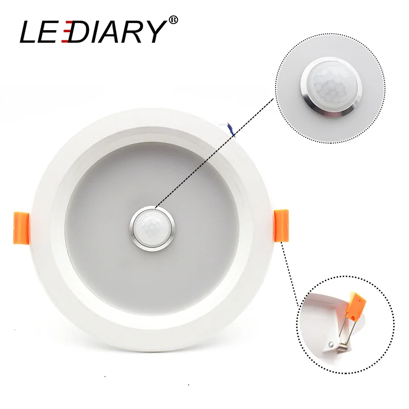 Светодиодный инфракрасный светильник с ИК датчиком движения 6 Вт 12 110 240 В|downlight