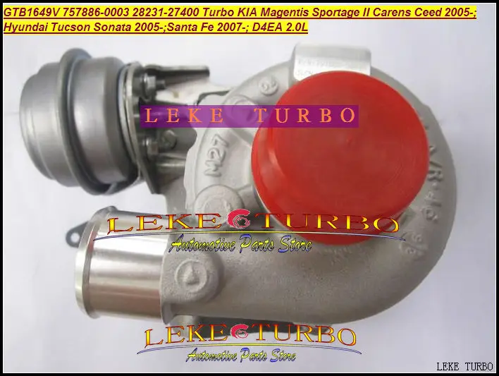 Бесплатная доставка GTB1649V 757886 757886-5003S 28231-27400 28231 для HYUNDAI Tucson Santa Fe KIA Magentis Sportage Ceed D4EA