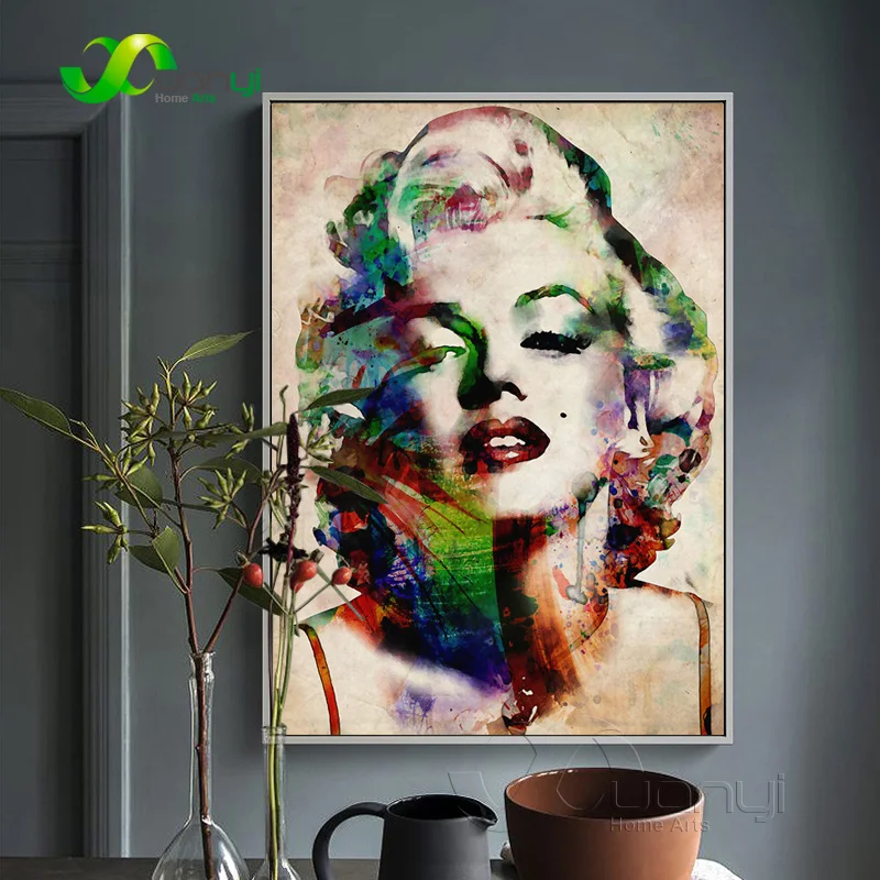 

Marilyn Monroe Poster Canvas Painting Abstract Pop Art Canvas Wall Picture For Living Room Modular Picture Home Decor Unframed