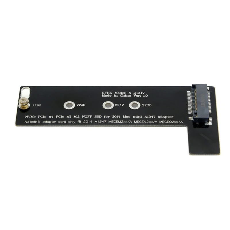 M.2 NGFF M-Key NVME AHCI SSD PCI-E x4 x2 конвертер карта адаптер рейзер для Macbook Mini A1347 MEGEN2 MEGEM2 MEGEQ2 NVME SSD