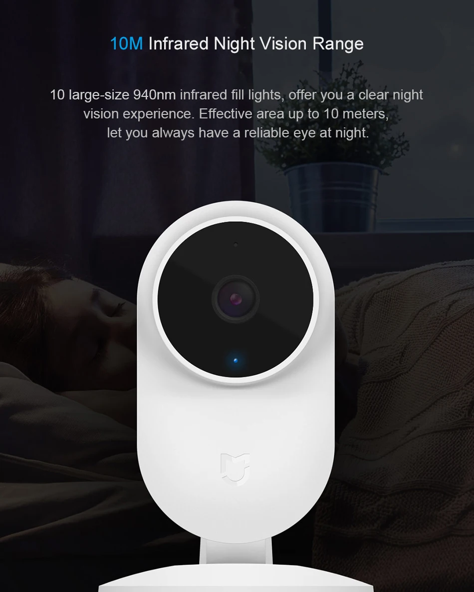 Оригинальный Mi Mijia 1080 P Смарт ip веб-камера 130 градусов 2 4G Wi-Fi 10 м инфракрасное