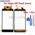 HKFASTEL высококачественный сенсорный экран для Nokia Lumia 830 RM-984 сенсорный экран дигитайзер Датчик Переднее стекло объектив панель + Инструменты + клей