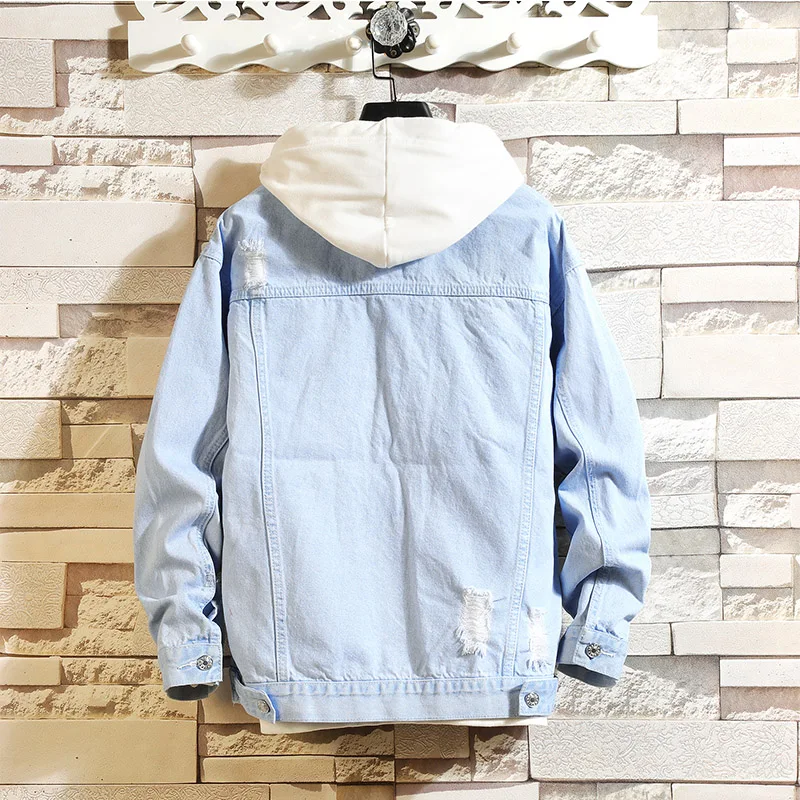

Men's Casual Solid Fit Large Size Denim Jacket Bomber Jacket for Men Men's High Quality Denim Jacket