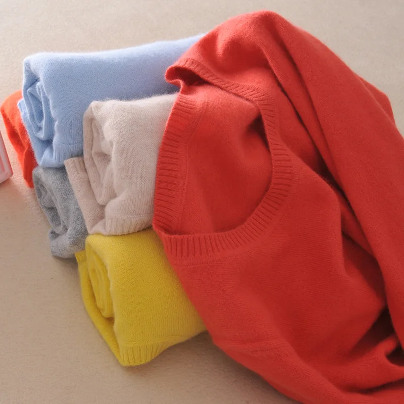 2018 осень зима новые женские Свитера повседневные однотонные с длинным рукавом и